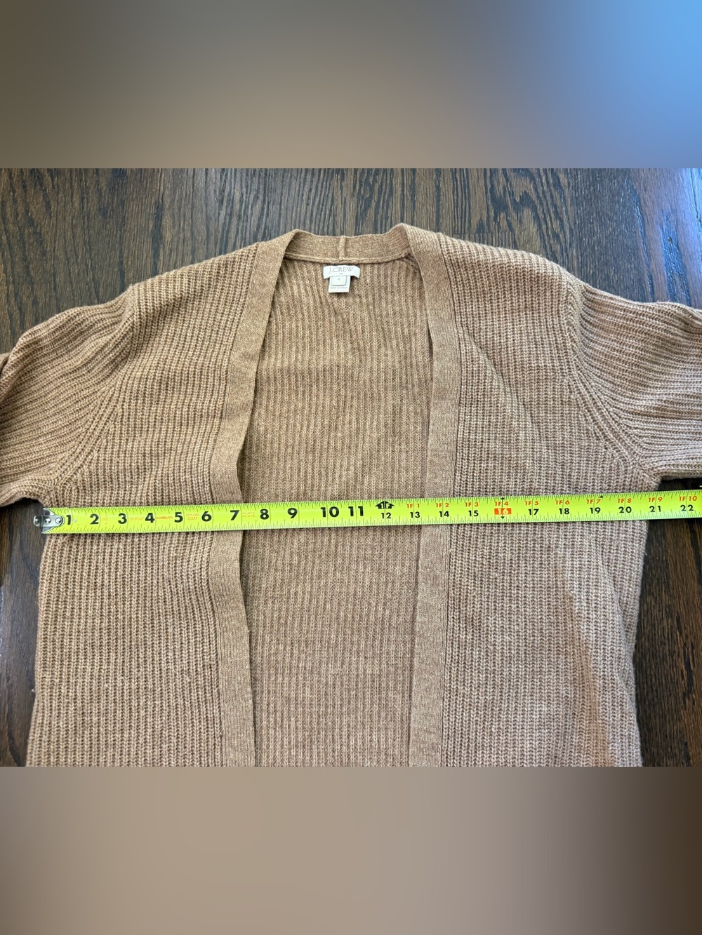 J.Crew Open-Front Long Ribbed Knit Sweater - Picture 2 of 5